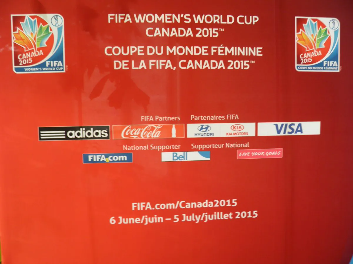 FIFA Women's Word Cup Canada 2015 board at City Hall in Ottawa on Sept. 5, 2014 (Rahul Vaidyanath/
Epoch Times)