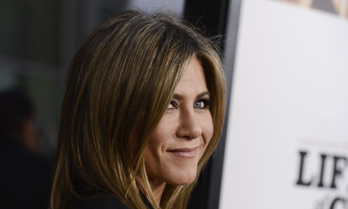 Actress Jennifer Aniston attends the premiere of the feature film "Life of Crime" at the ArcLight Hollywood on Wednesday, Aug. 27, 2014 in Los Angeles. (Dan Steinberg/Invision/AP Images)