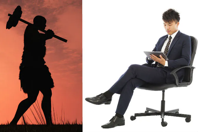 Illustration of a man from the Stone Age. (Shutterstock*) The modern life style may bring us some advancements in health technology, but we still have something to learn from our Stone Age ancestors. (Tomwang112/iStock/Thinkstock)
