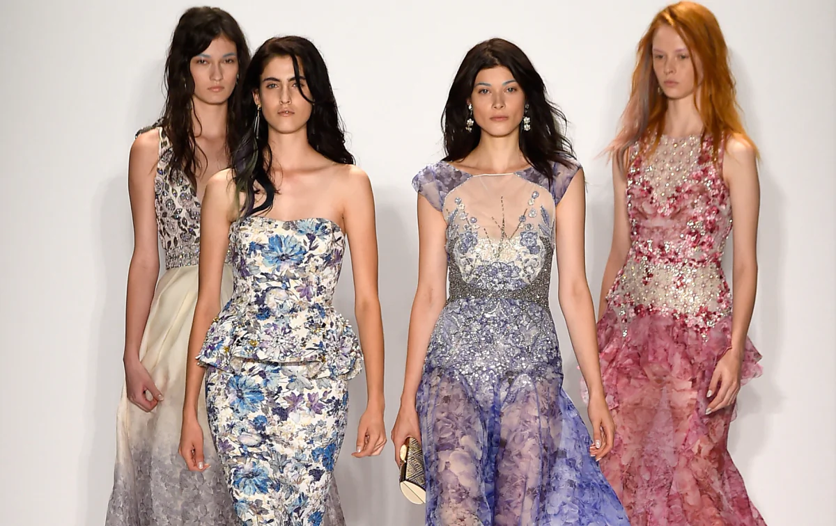 Badgley Mischka, Sept. 9. (Photo by Frazer Harrison/Getty Images for Mercedes-Benz Fashion Week)