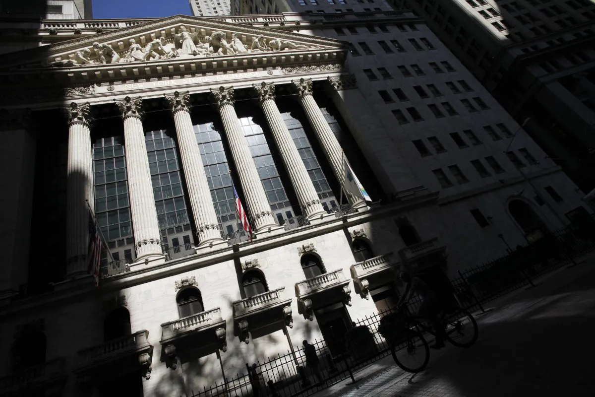 The New York Stock Exchange in New York on Sept. 10, 2014. (Mark Lennihan/AP Photo)