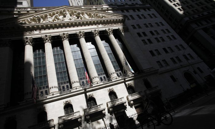 The New York Stock Exchange in New York on Sept. 10, 2014. (Mark Lennihan/AP Photo)