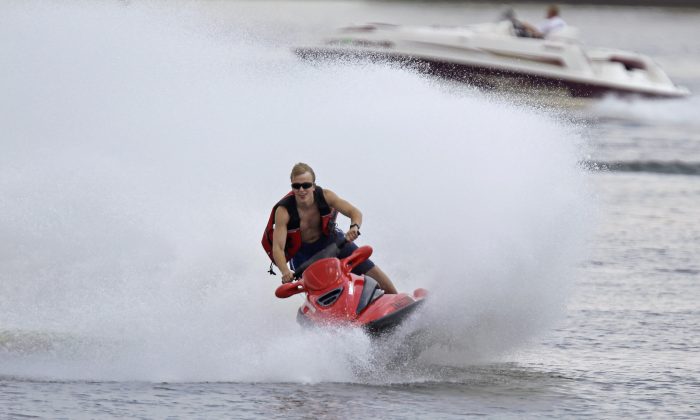 Jet Ski accidents carry the highest risk of injury among all powered watercraft. (AP Photo/Michael Conroy)