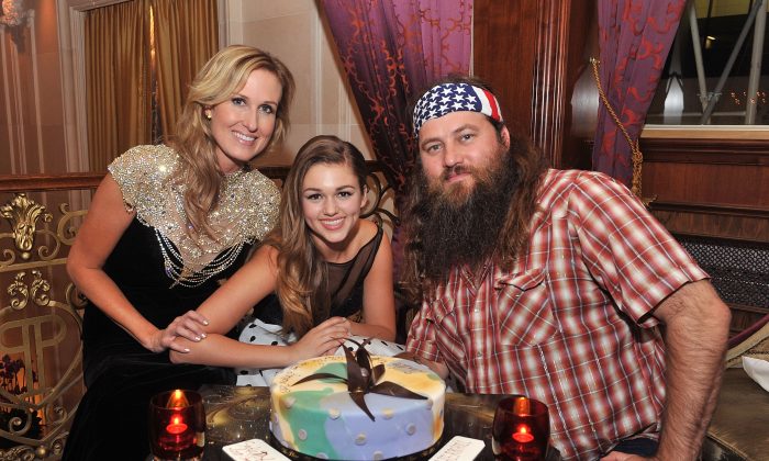Korie Robertson, Sadie Robertson and Willie Robertson attend an Evening By Sherri Hill fashion show after party during Mercedes-Benz Fashion Week Spring 2014 at The Plaza Hotel on September 9, 2013 in New York City. (Photo by Henry S. Dziekan III/Getty Images)