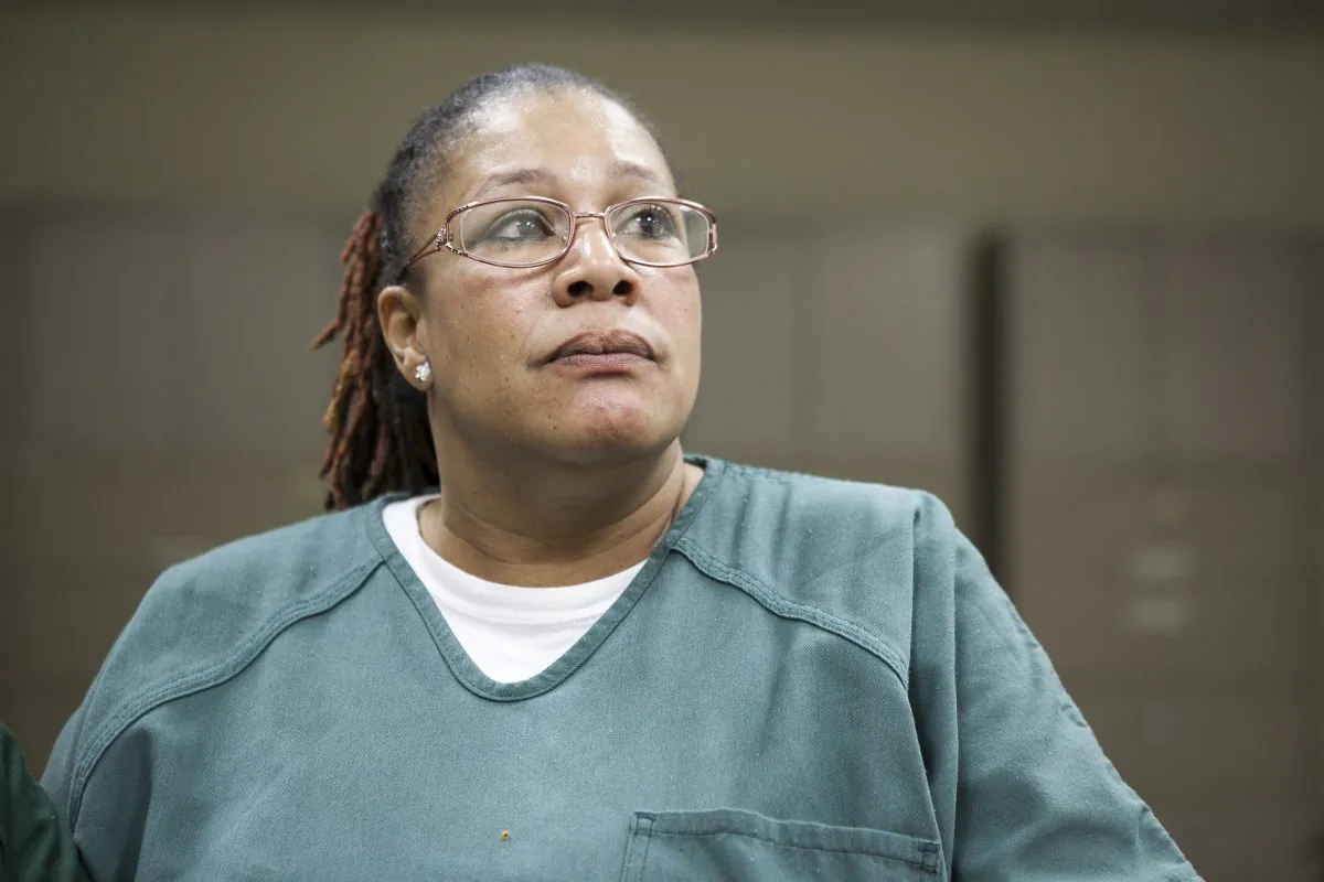 Re-entry program participant Rosalie Buthea at the grand opening of Martin's Place, an all-inclusive prisoner re-entry program that provides ex-offenders and the unemployed with on-site addiction treatment, transitional housing, job training, and employment, in Jersey City, N.J., on Monday. (Samira Bouaou/Epoch Times)