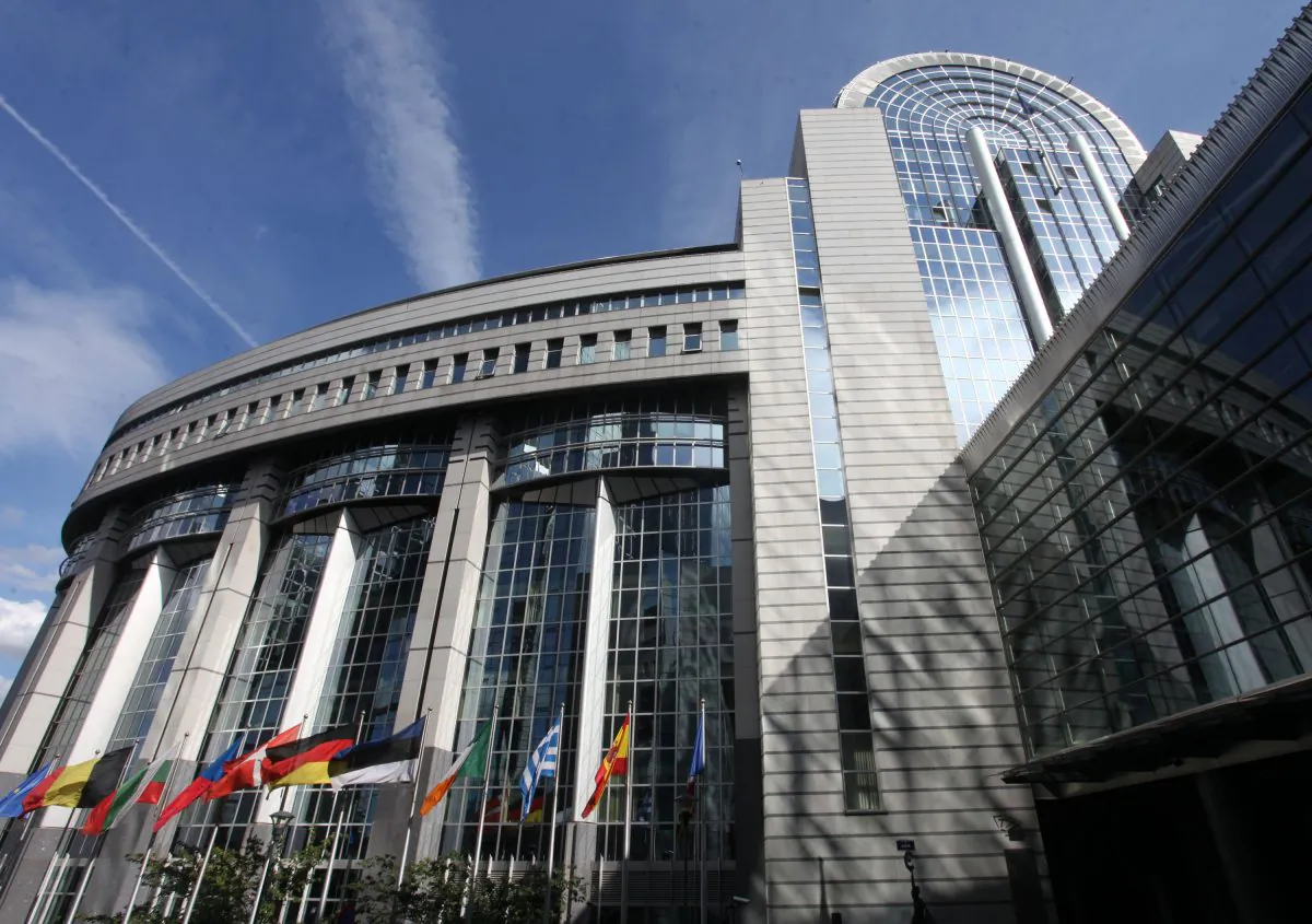 A general view of the exterior of the European Parliament building on August 16, 2011 in Brussels, Belgium. (Mark Renders/Getty Images)