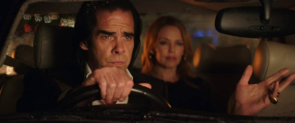 Nick Cave and Kylie Minogue reunite in “20,000 Days on Earth,” a documentary. (Courtesy of Drafthouse Films)
