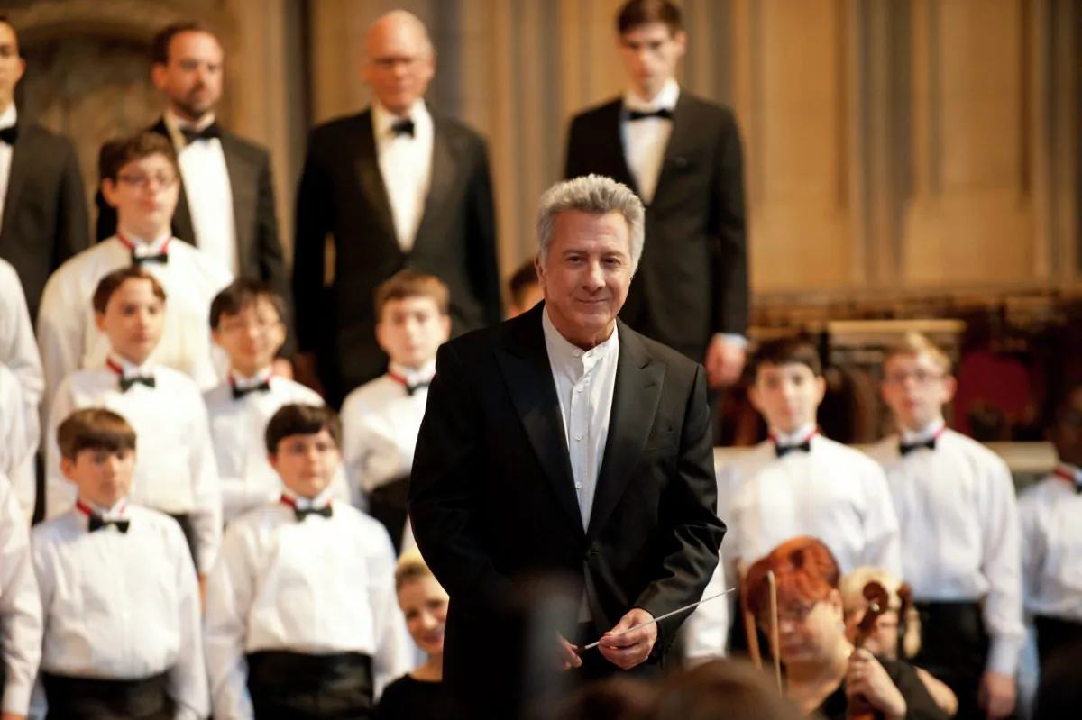 Dustin Hoffman stars as a demanding choirmaster to a troubled boy in Canadian director François Girard's latest film "Boychoir." (Courtesy TIFF)