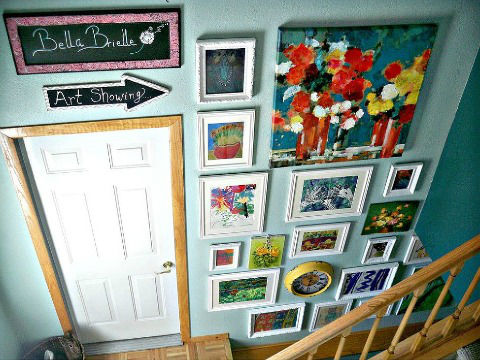 Art Gallery Wall via Hometalker Quirky Cool
