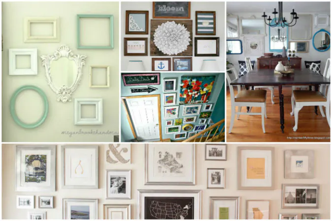 Turn your empty walls into impressive gallery walls with these 10 easy to do ideas (Hometalk.com)