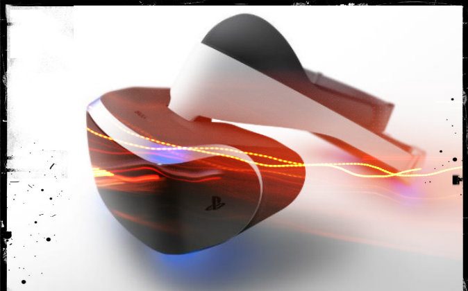 Sony's Morpheus VR helmet (Background Sony)