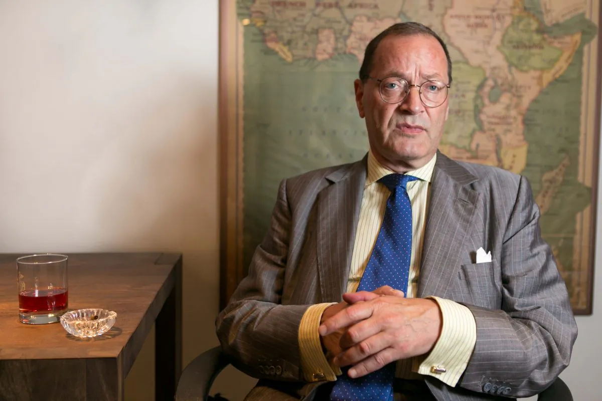 Agostino von Hassell, a military historian and president of The Repton Group, at his office in Manhattan on Sept. 4. (Benjamin Chasteen/Epoch Times)