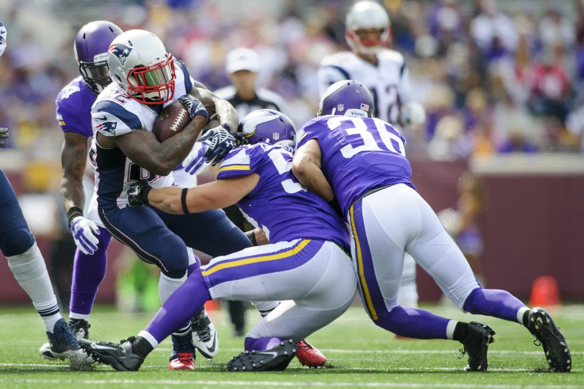 New England Patriots play against the Minnesota Vikings at TCF Bank Stadium in Minneapolis, Minn., on Sept. 14, 2014. (Hannah Foslien/Getty Images)
