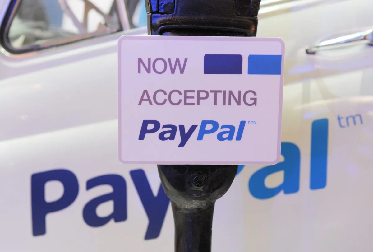 A PayPal sign at the LeWeb expo in Paris on Dec. 5, 2012. (Eric Piermont/AFP/Getty Images)