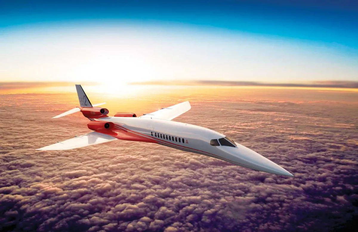 A digital design of the Aerion AS2 supersonic jet. (Courtesy of Aerion Corp.)