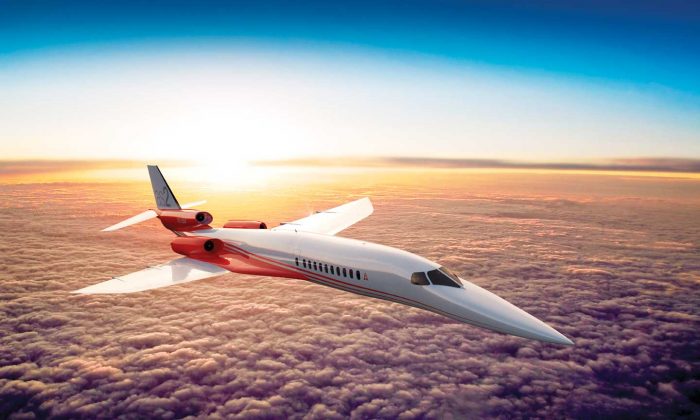 A digital design of the Aerion AS2 supersonic jet. (Courtesy of Aerion Corp.)
