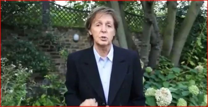 Paul McCartney Gives Up Meat, with a Beat (Video)