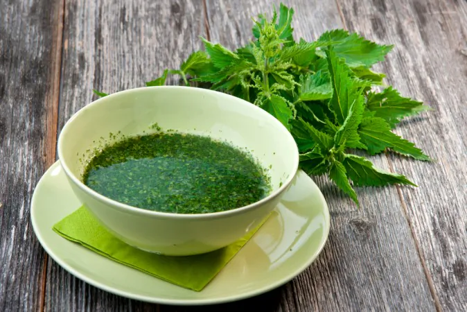 Stringing nettle soup (Shutterstock*)