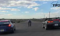 Video: 2015 Chevy Corvette vs BMW Alpina B6 XDrive Grand Coupe Drag Race