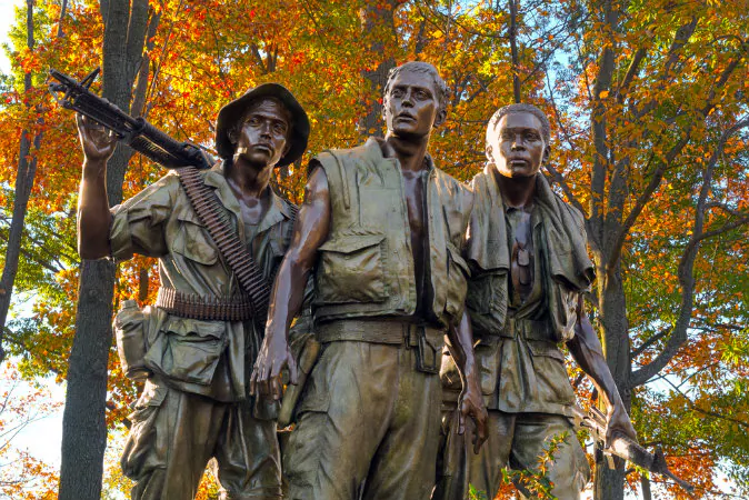 Vietnam veterans memorial. (Shutterstock*)