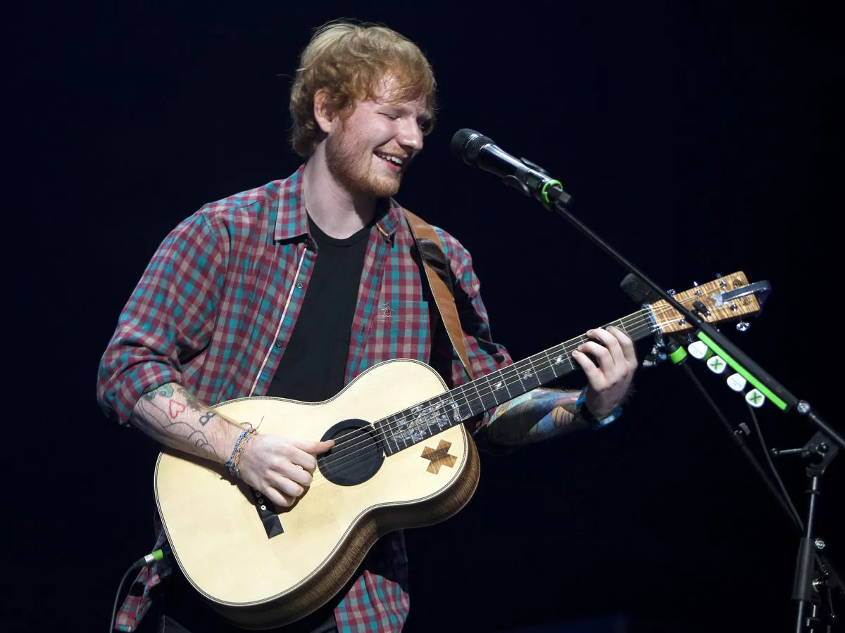 English singer/songwriter Ed Sheeran performed at the Gwinnett Center Arena on Friday, September 12, 2014, in Atlanta, Ga. (Photo by Dan Harr/Invision/AP)