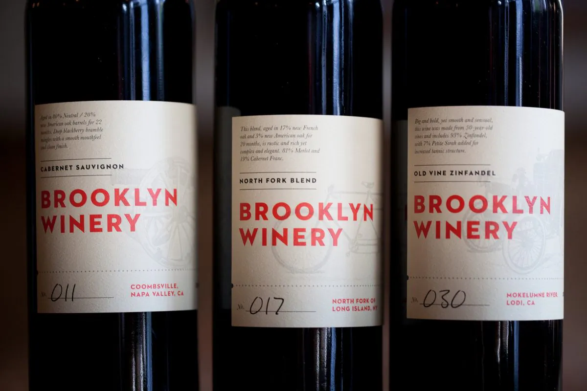 Wine from the Brooklyn Winery. (Rima Brindamour)