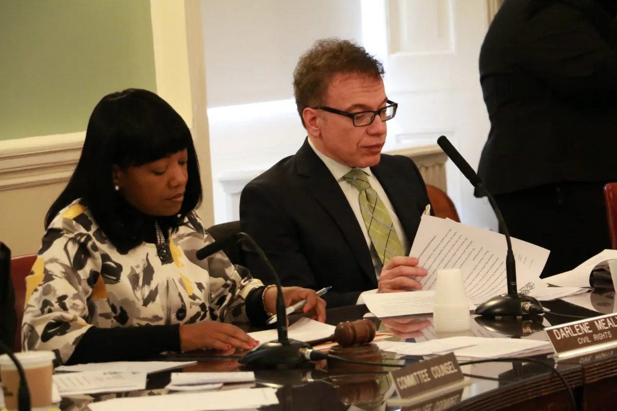 New York City Councilman James Vacca at a hearing in City Hall, March 2014. In September, Vacca co-sponsored a bill to create a city open petition website similar to the White House's "We the People" website, but the mayor's digital director rejected the idea at an initial hearing on the bill, on Wednesday, Oct. 1, 2014. (Seth Hirsch/Epoch Times)