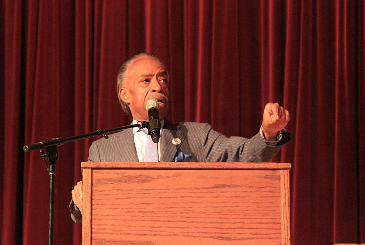 The Rev. Al Sharpton at the Circle of Sisters expo on Sunday, Oct. 5, 2014. Sharpton spoke about the challenges facing young black me in America today. (Annie Wu/Epoch Times)