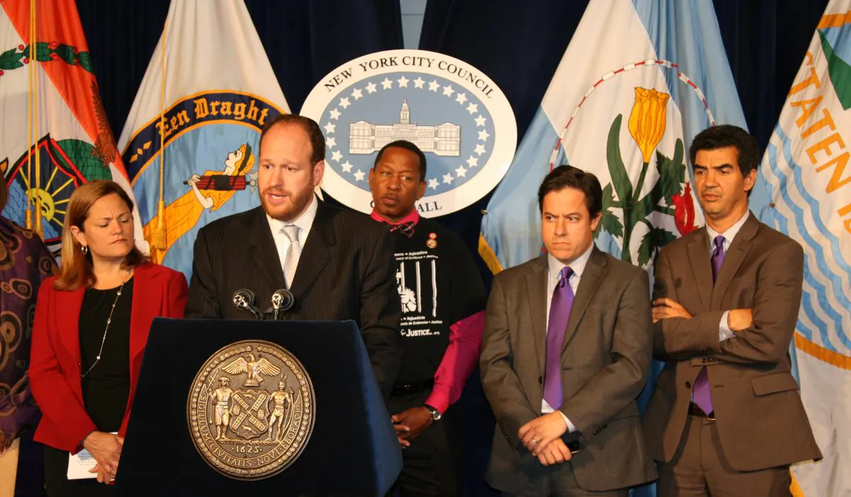 Council member David Greenfield in the Red Room at City Hall, Manhattan, N.Y., on Oct. 7, 2014. (Shannon Liao/Epoch Times)