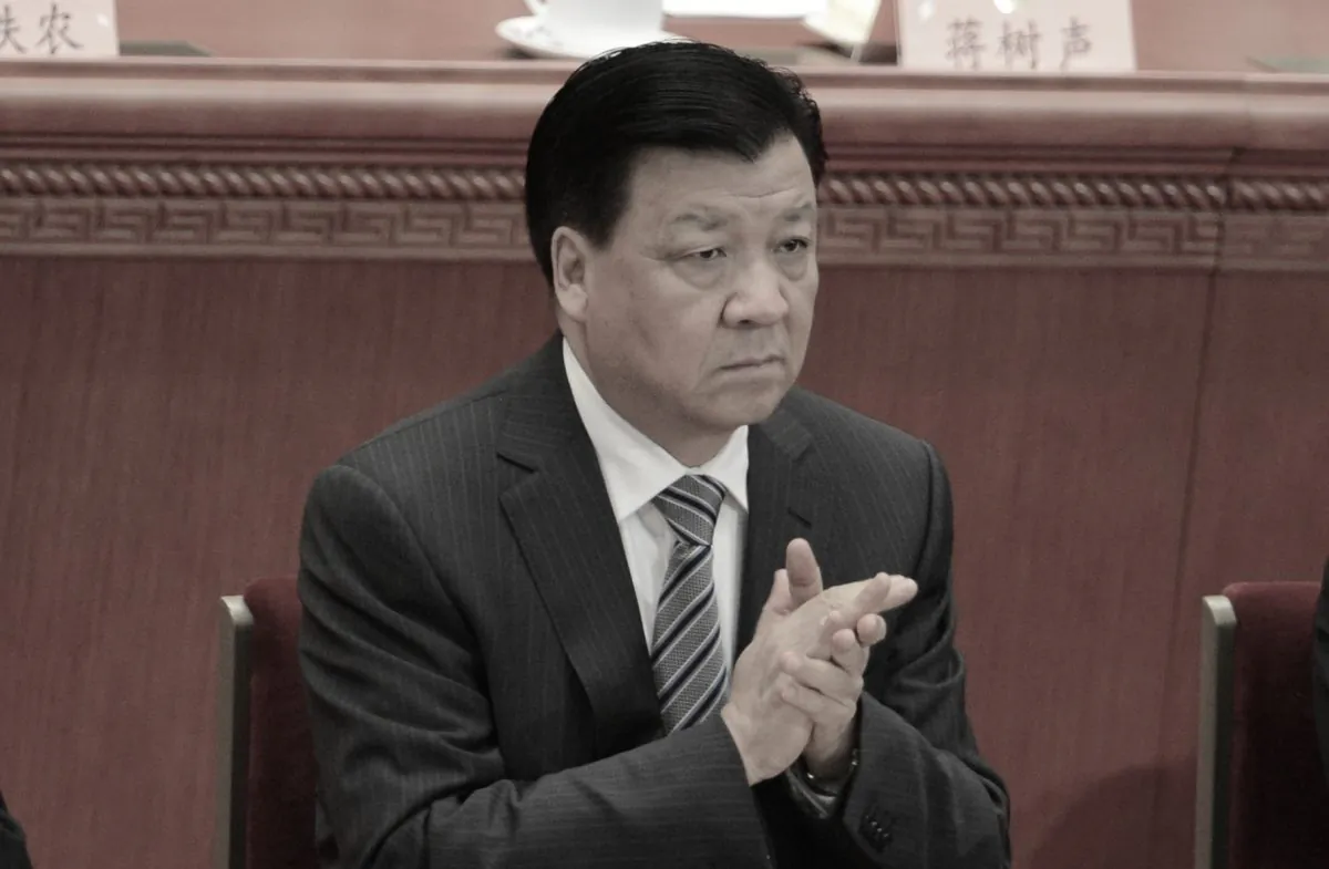 Chinese Communist Party Politburo Standing Committee member Liu Yunshan in the Great Hall of the People in Beijing on March 3, 2013. China’s anti-corruption campaign is to inspect the People’s Daily, and the investigation is suspected to targeting Liu Yunshan. (Goh Chai Hin/AFP/Getty Images) 