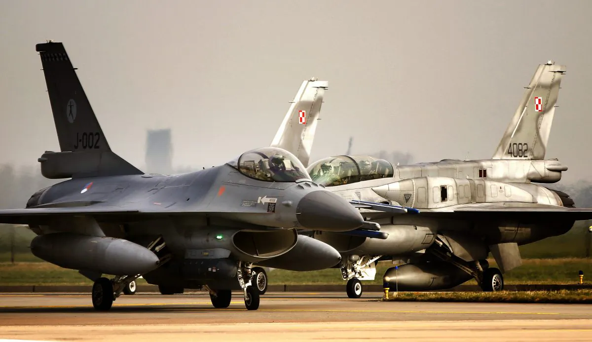 Fighter jets at the Leeuwarden Airbase near Leeuwarden, Sweden, on April 16, 2013. (Catrinus van der Veen/AFP/Getty Images)