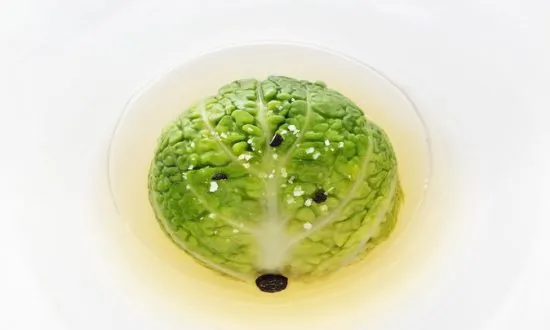 Recipe: Stuffed Kale with Chicken, Ginger and Lemon Broth