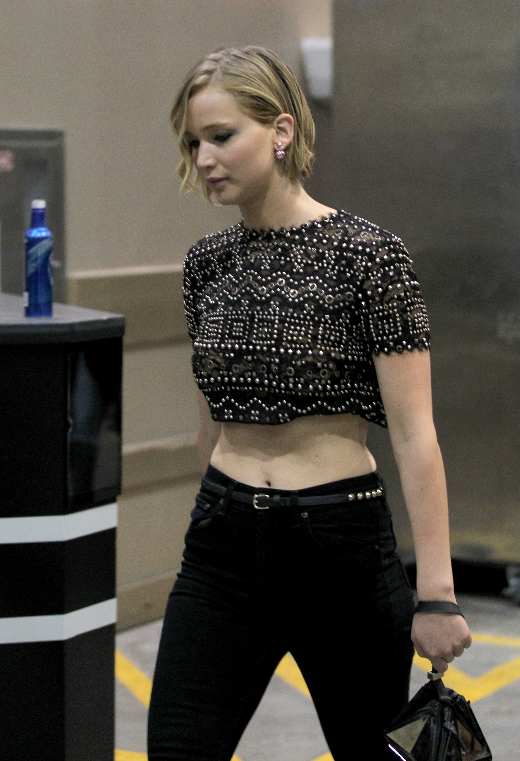 Actress Jennifer Lawrence attends the 2014 iHeartRadio Music Festival at th...