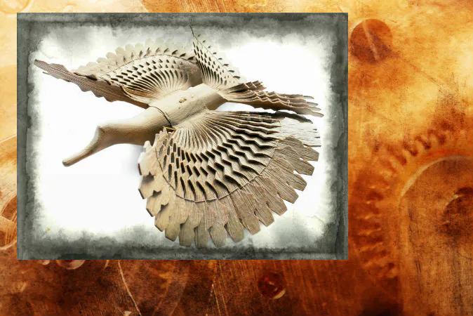 File photo of a wooden bird  (Shutterstock*, effects added by Epoch Times)