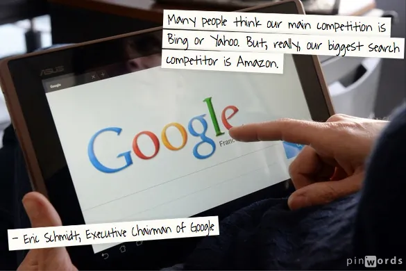 Google Says That Amazon, Not Bing, Is Its Largest Search Competitor