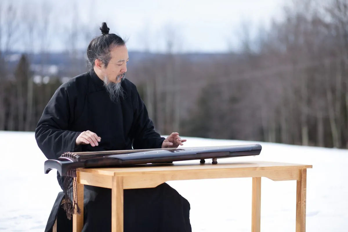 Guqin master Yuan Jungping in Feb. 2010, in New York City. (Henry Chan/Epoch Times)
