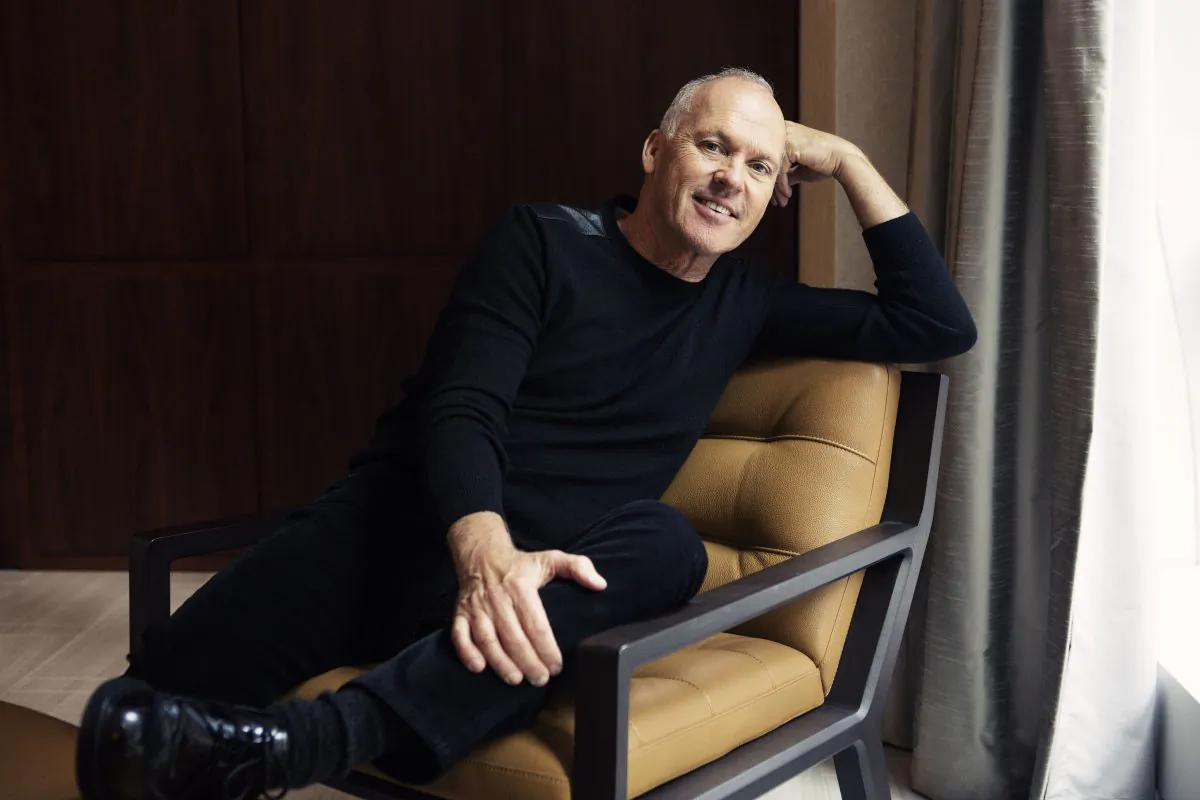 Aactor Michael Keaton poses for a portrait in promotion of his upcoming role in the film "Birdman or The Unexpected Virtue of Innocence" in New York. (Taylor Jewell/Invision/AP)