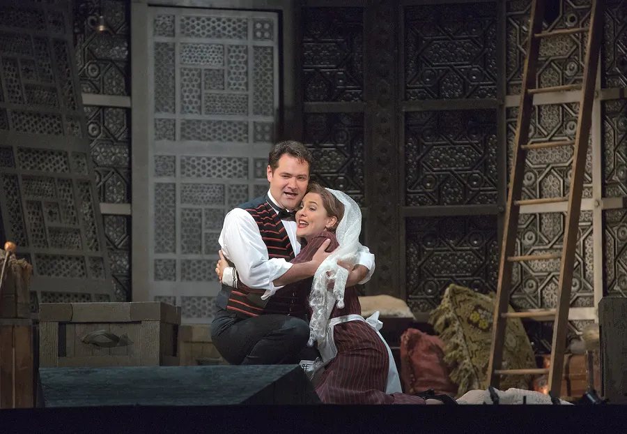 Marlis Petersen and Ildar Abdrazakov in Le Nozze di Figaro. (Ken Howard/Metropolitan Opera). (Ken Howard/Metropolitan Opera)