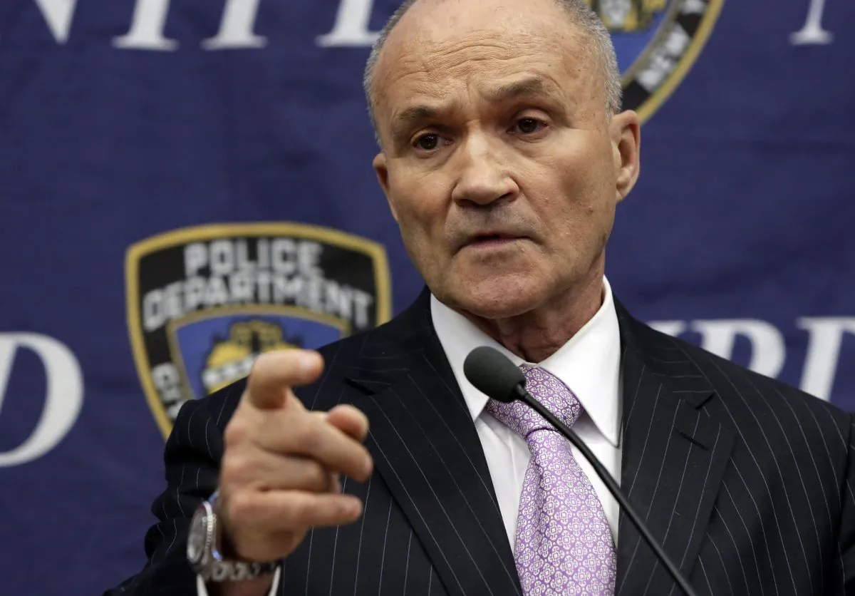 New York City Police Commissioner Raymond Kelly responds to a question about his department’s stop-and-frisk policy, during a news conference at police headquarters, in New York, Nov. 1, 2013. Police unions appeal a federal judge’s ruling that the New York Police Department’s stop-and-frisk policy violated civil rights even though the city no longer wants to fight. (AP Photo/Richard Drew)