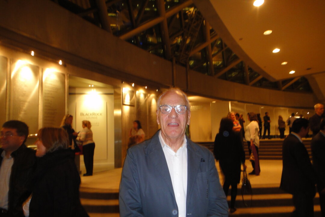 Ken Druce, a retired television costume designer, had been anticipating the chance to see the highly acclaimed Shen Yun Symphony Orchestra at Roy Thompson Hall on Oct. 16, 2014. (Dengyu Teng/Epoch Times)