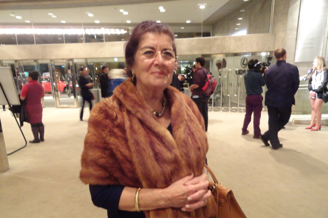 Retired restaurant owner Farah Rasha was full of high praise for the Shen Yun Symphony Orchestra after enjoying the concert performance at Roy Thomson Hall on Oct. 16, 2014. (Madalina Hubert/Epoch Times)