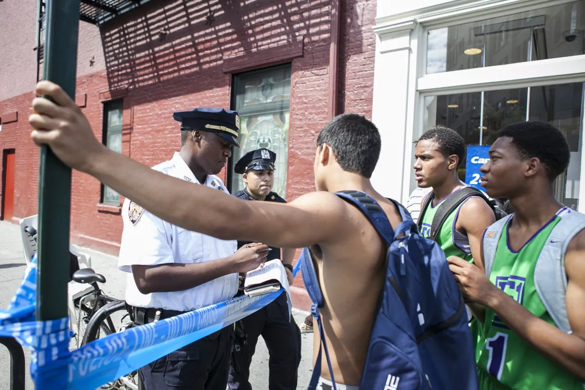 A file photo of police at a crime scene in New York City, July 28, 2014. (Samira Bouaou/Epoch Times)