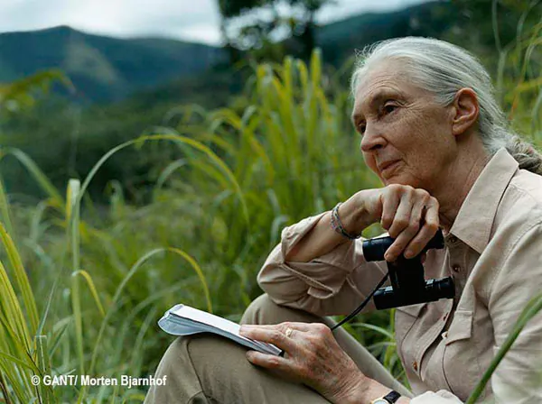 Jane Goodall. Photo by: Morten Bjarnhof/GANT.