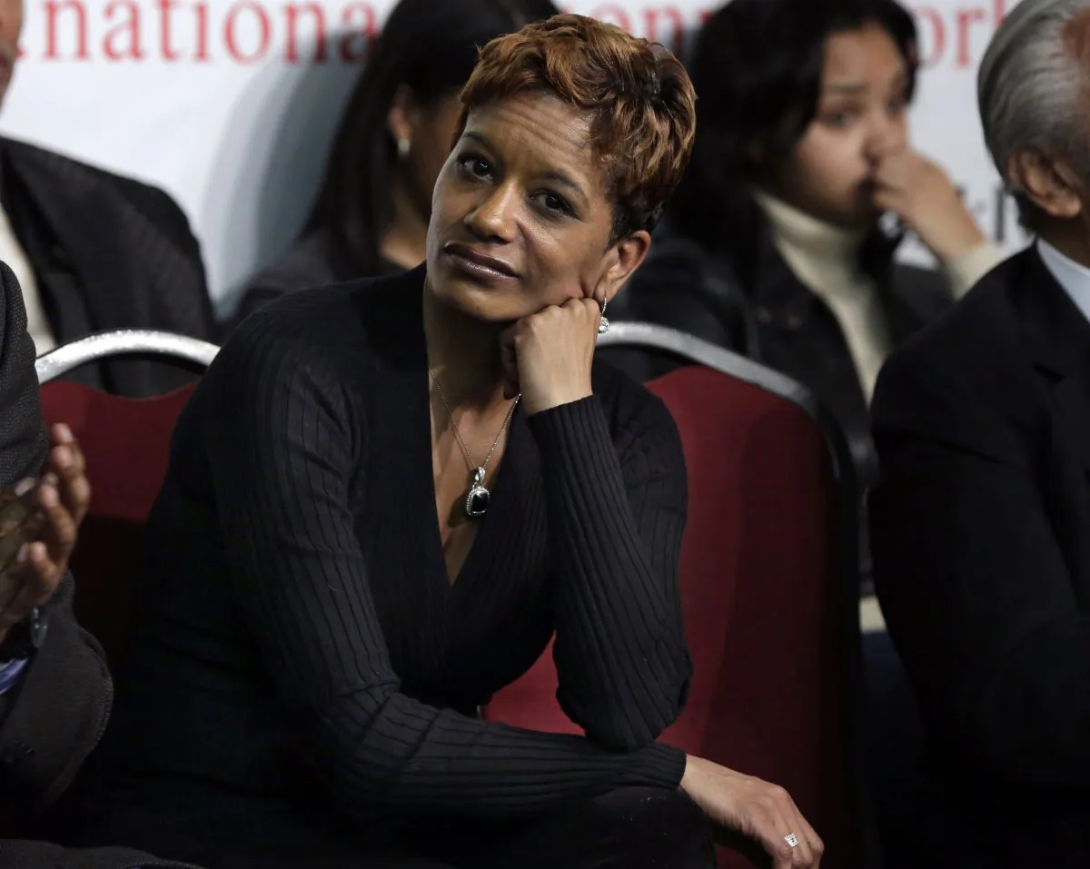 Rachel Noerdlinger attends a meeting at National Action Network headquarters in New York on Jan. 18, 2014. (AP Photo/Richard Drew)