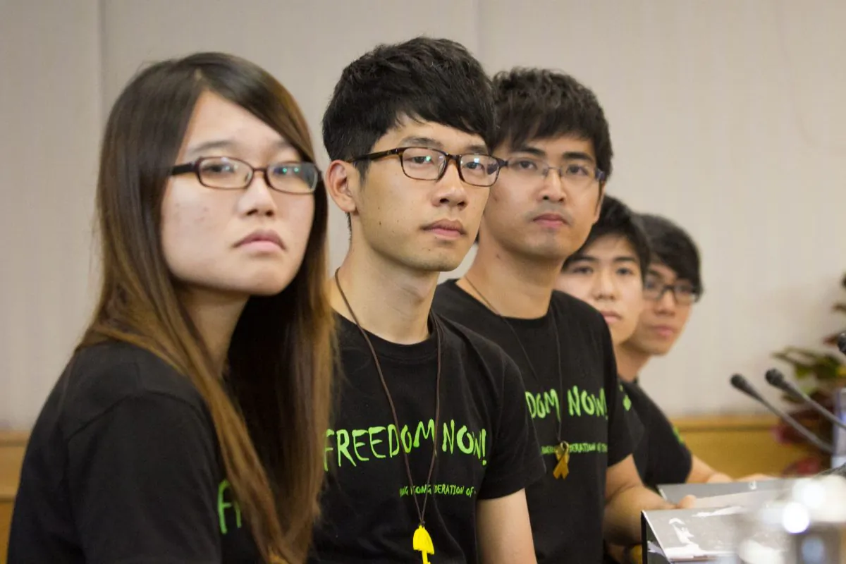 Students of the Occupy Central movement meet with Government officials on Oct. 21, 2014, in Hong Kong, for the first time since the protests began in September. (Benjamin Chasteen/Epoch Times)