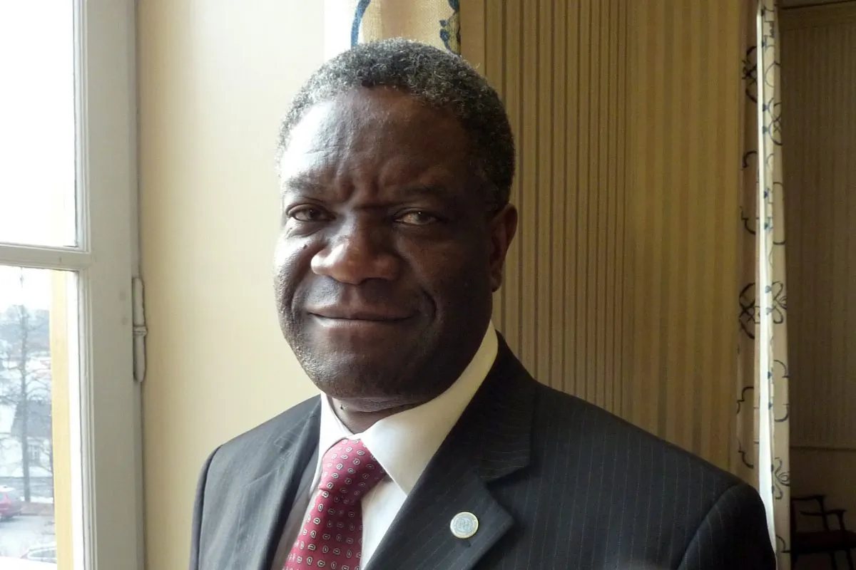 Dr. Denis Mukwege from the Democratic Republic of Congo won the EU Parliament’s Sakharov Prize for Freedom of Thought on Oct. 21, 2014 in Strasbourg, France for his work treating victims of sexual violence. (Hugues Honore/AFP/Getty Images)