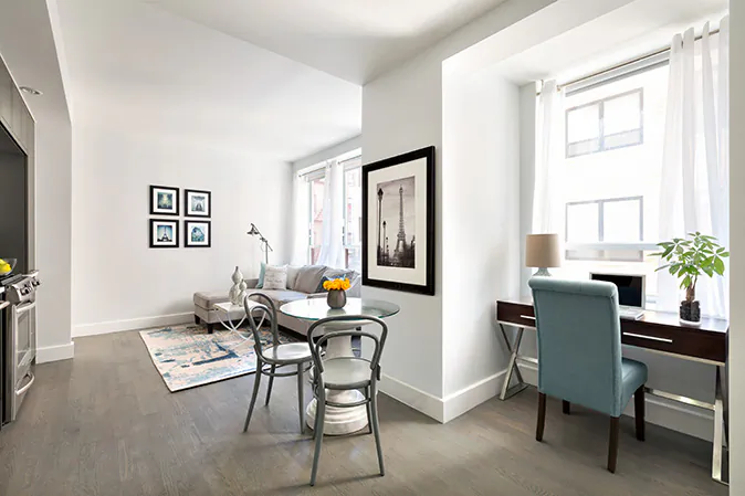 A model home at 432 West 52nd Street in Hell's Kitchen. (Donna Tart)