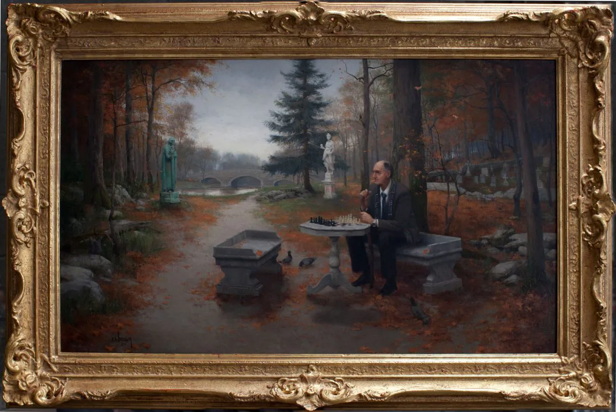 “The Master and His Rival,” 2012, by Ryan S. Brown. (Courtesy of Ryan S. Brown)