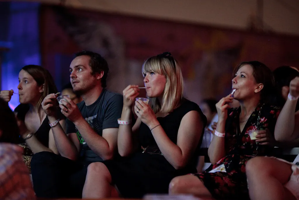 An audience at a showing at the Food Film Festival.
(Courtesy of Food Film Fest)