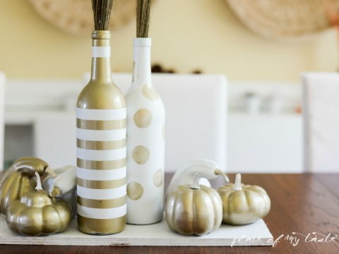DIY Bottle Centerpiece (Hometalker Place of My Taste)